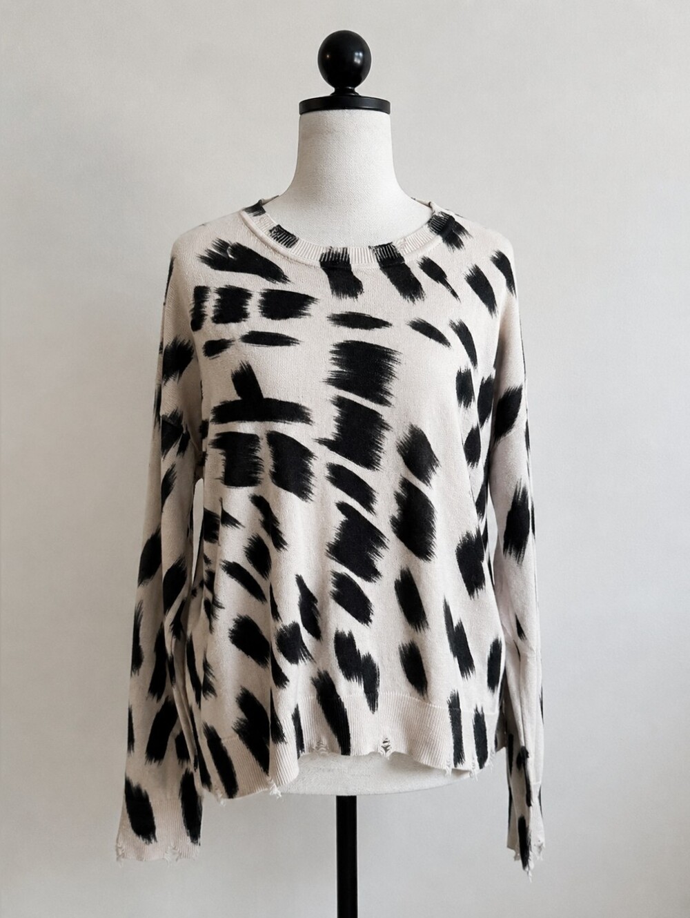PLANET by Lauren G Paint Brush Sweter -One Size